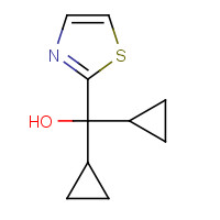 356556-42-8 dicyclopropyl(1,3-thiazol-2-yl)methanol chemical structure