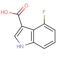 23077-42-1 4-fluoro-1H-indole-3-carboxylic acid chemical structure