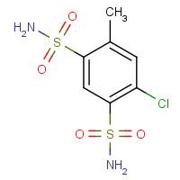 671-88-5 4-chloro-6-methylbenzene-1,3-disulfonamide chemical structure