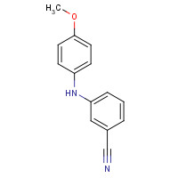 458550-48-6 3-(4-methoxyanilino)benzonitrile chemical structure