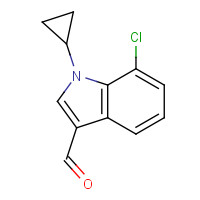 1350760-98-3 7-chloro-1-cyclopropylindole-3-carbaldehyde chemical structure