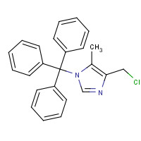 106147-85-7 4-(chloromethyl)-5-methyl-1-tritylimidazole chemical structure