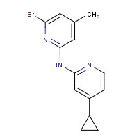 1411772-38-7 6-bromo-N-(4-cyclopropylpyridin-2-yl)-4-methylpyridin-2-amine chemical structure
