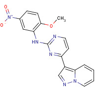 1453199-16-0 N-(2-methoxy-5-nitrophenyl)-4-pyrazolo[1,5-a]pyridin-3-ylpyrimidin-2-amine chemical structure