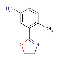 1150100-77-8 4-methyl-3-(1,3-oxazol-2-yl)aniline chemical structure