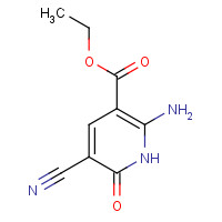 33053-68-8 ethyl 2-amino-5-cyano-6-oxo-1H-pyridine-3-carboxylate chemical structure