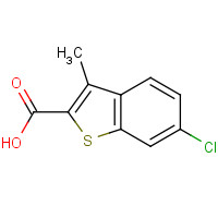 66490-32-2 6-chloro-3-methyl-1-benzothiophene-2-carboxylic acid chemical structure