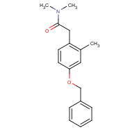 1402554-80-6 N,N-dimethyl-2-(2-methyl-4-phenylmethoxyphenyl)acetamide chemical structure