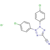 123431-15-2 2,3-bis(4-chlorophenyl)tetrazol-2-ium-5-carbonitrile;chloride chemical structure