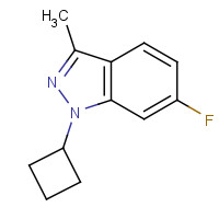 885271-99-8 1-cyclobutyl-6-fluoro-3-methylindazole chemical structure