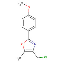 122994-69-8 4-(chloromethyl)-2-(4-methoxyphenyl)-5-methyl-1,3-oxazole chemical structure