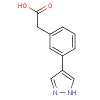 1379989-16-8 2-[3-(1H-pyrazol-4-yl)phenyl]acetic acid chemical structure