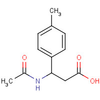 886363-72-0 3-acetamido-3-(4-methylphenyl)propanoic acid chemical structure