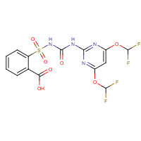 113036-87-6 2-[[4,6-bis(difluoromethoxy)pyrimidin-2-yl]carbamoylsulfamoyl]benzoic acid chemical structure
