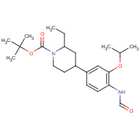 1462952-48-2 tert-butyl 2-ethyl-4-(4-formamido-3-propan-2-yloxyphenyl)piperidine-1-carboxylate chemical structure