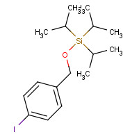 863640-77-1 (4-iodophenyl)methoxy-tri(propan-2-yl)silane chemical structure