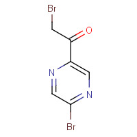 1351334-94-5 2-bromo-1-(5-bromopyrazin-2-yl)ethanone chemical structure