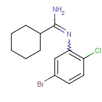 1039767-39-9 N'-(5-bromo-2-chlorophenyl)cyclohexanecarboximidamide chemical structure