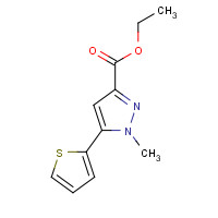 868755-60-6 ethyl 1-methyl-5-thiophen-2-ylpyrazole-3-carboxylate chemical structure