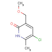 1436849-01-2 5-chloro-3-(methoxymethyl)-6-methyl-1H-pyridin-2-one chemical structure