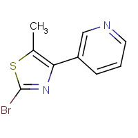 886370-98-5 2-bromo-5-methyl-4-pyridin-3-yl-1,3-thiazole chemical structure