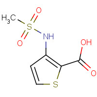 132864-57-4 3-(methanesulfonamido)thiophene-2-carboxylic acid chemical structure
