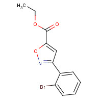 885273-64-3 ethyl 3-(2-bromophenyl)-1,2-oxazole-5-carboxylate chemical structure