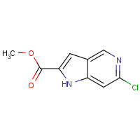 1140512-59-9 methyl 6-chloro-1H-pyrrolo[3,2-c]pyridine-2-carboxylate chemical structure