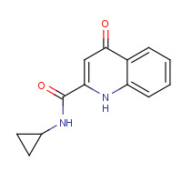 1201581-86-3 N-cyclopropyl-4-oxo-1H-quinoline-2-carboxamide chemical structure