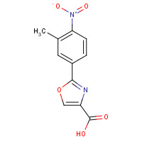 885273-86-9 2-(3-methyl-4-nitrophenyl)-1,3-oxazole-4-carboxylic acid chemical structure