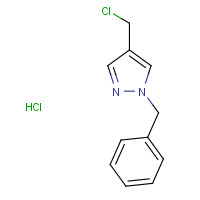 861135-54-8 1-benzyl-4-(chloromethyl)pyrazole;hydrochloride chemical structure