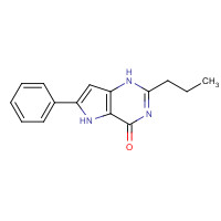 237435-70-0 6-phenyl-2-propyl-1,5-dihydropyrrolo[3,2-d]pyrimidin-4-one chemical structure