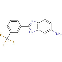 263022-20-4 2-[3-(trifluoromethyl)phenyl]-3H-benzimidazol-5-amine chemical structure