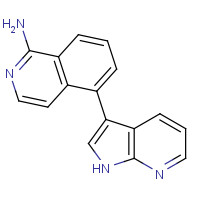 1391088-67-7 5-(1H-pyrrolo[2,3-b]pyridin-3-yl)isoquinolin-1-amine chemical structure