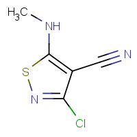 3889-70-1 3-chloro-5-(methylamino)-1,2-thiazole-4-carbonitrile chemical structure