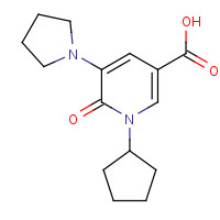 939410-51-2 1-cyclopentyl-6-oxo-5-pyrrolidin-1-ylpyridine-3-carboxylic acid chemical structure