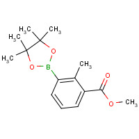 955929-54-1 methyl 2-methyl-3-(4,4,5,5-tetramethyl-1,3,2-dioxaborolan-2-yl)benzoate chemical structure