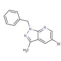 1131121-64-6 1-benzyl-5-bromo-3-methylpyrazolo[3,4-b]pyridine chemical structure