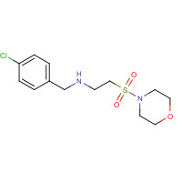 1391078-52-6 N-[(4-chlorophenyl)methyl]-2-morpholin-4-ylsulfonylethanamine chemical structure