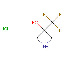 848192-96-1 3-(trifluoromethyl)azetidin-3-ol;hydrochloride chemical structure