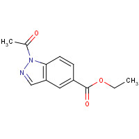 192944-50-6 ethyl 1-acetylindazole-5-carboxylate chemical structure