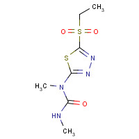 30043-49-3 1-(5-ethylsulfonyl-1,3,4-thiadiazol-2-yl)-1,3-dimethylurea chemical structure