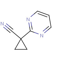 1378798-49-2 1-pyrimidin-2-ylcyclopropane-1-carbonitrile chemical structure