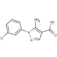 241799-33-7 1-(3-chlorophenyl)-5-methylpyrazole-4-carboxylic acid chemical structure