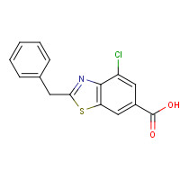 1176714-28-5 2-benzyl-4-chloro-1,3-benzothiazole-6-carboxylic acid chemical structure