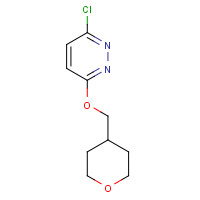 1215850-34-2 3-chloro-6-(oxan-4-ylmethoxy)pyridazine chemical structure