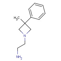 21432-42-8 2-(3-methyl-3-phenylazetidin-1-yl)ethanamine chemical structure