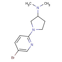 690264-82-5 1-(5-bromopyridin-2-yl)-N,N-dimethylpyrrolidin-3-amine chemical structure