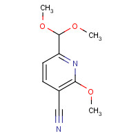 1310948-46-9 6-(dimethoxymethyl)-2-methoxypyridine-3-carbonitrile chemical structure