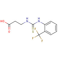 519056-57-6 3-[[2-(trifluoromethyl)phenyl]carbamothioylamino]propanoic acid chemical structure